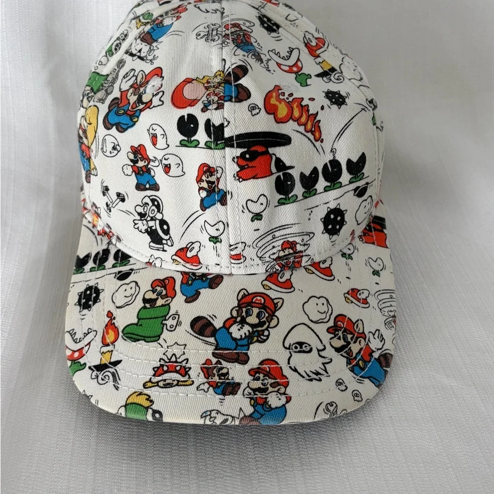 Super Mario Bros 2009 Nintendo A-Flex Hat All Over Print (B148)✨